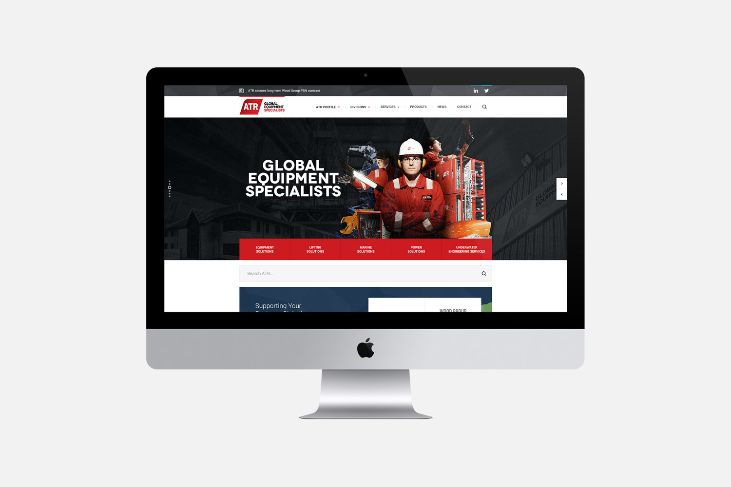 ATR Group Website Homepage