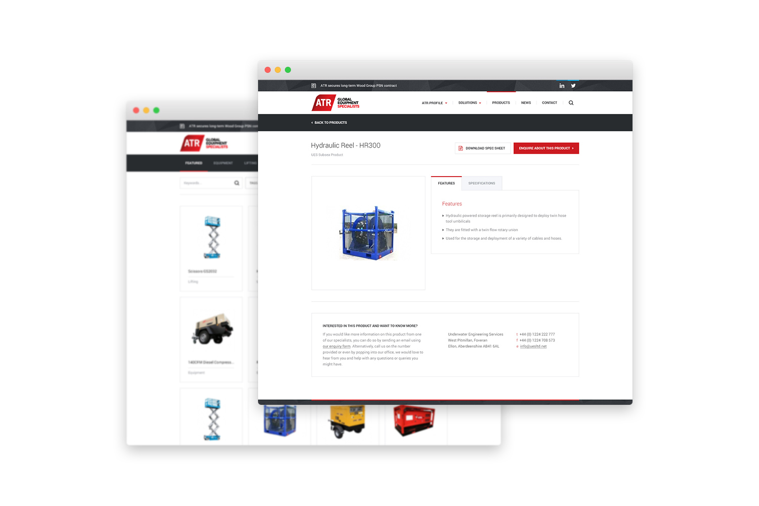 ATR Group Website Products