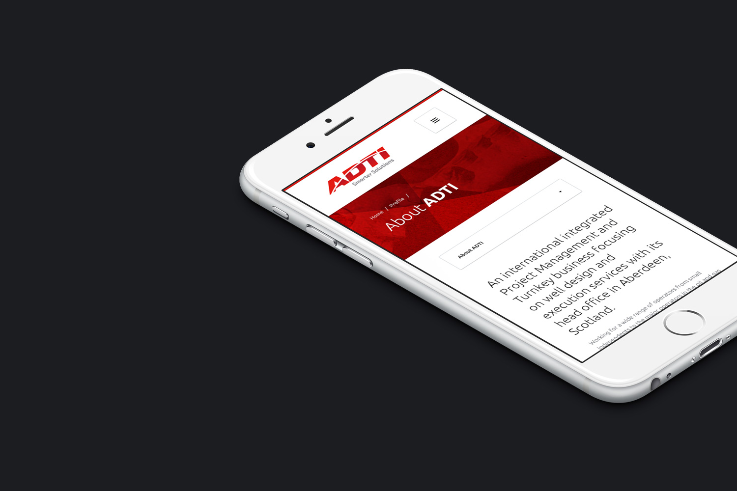 ADTI Responsive Website