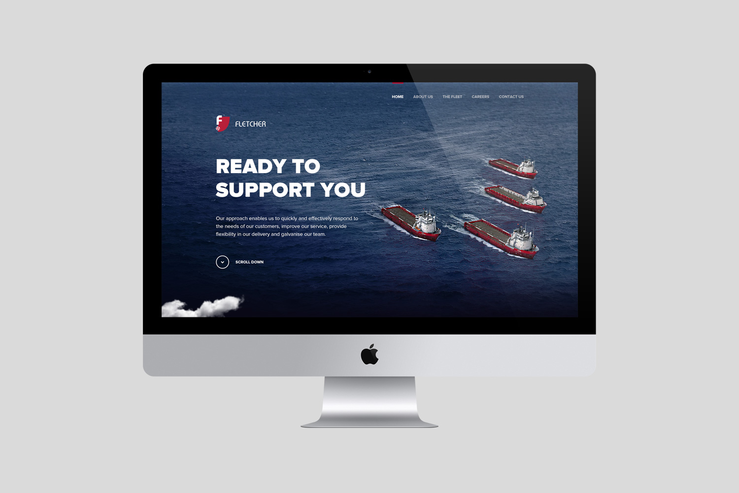Fletcher Shipping Website Homepage