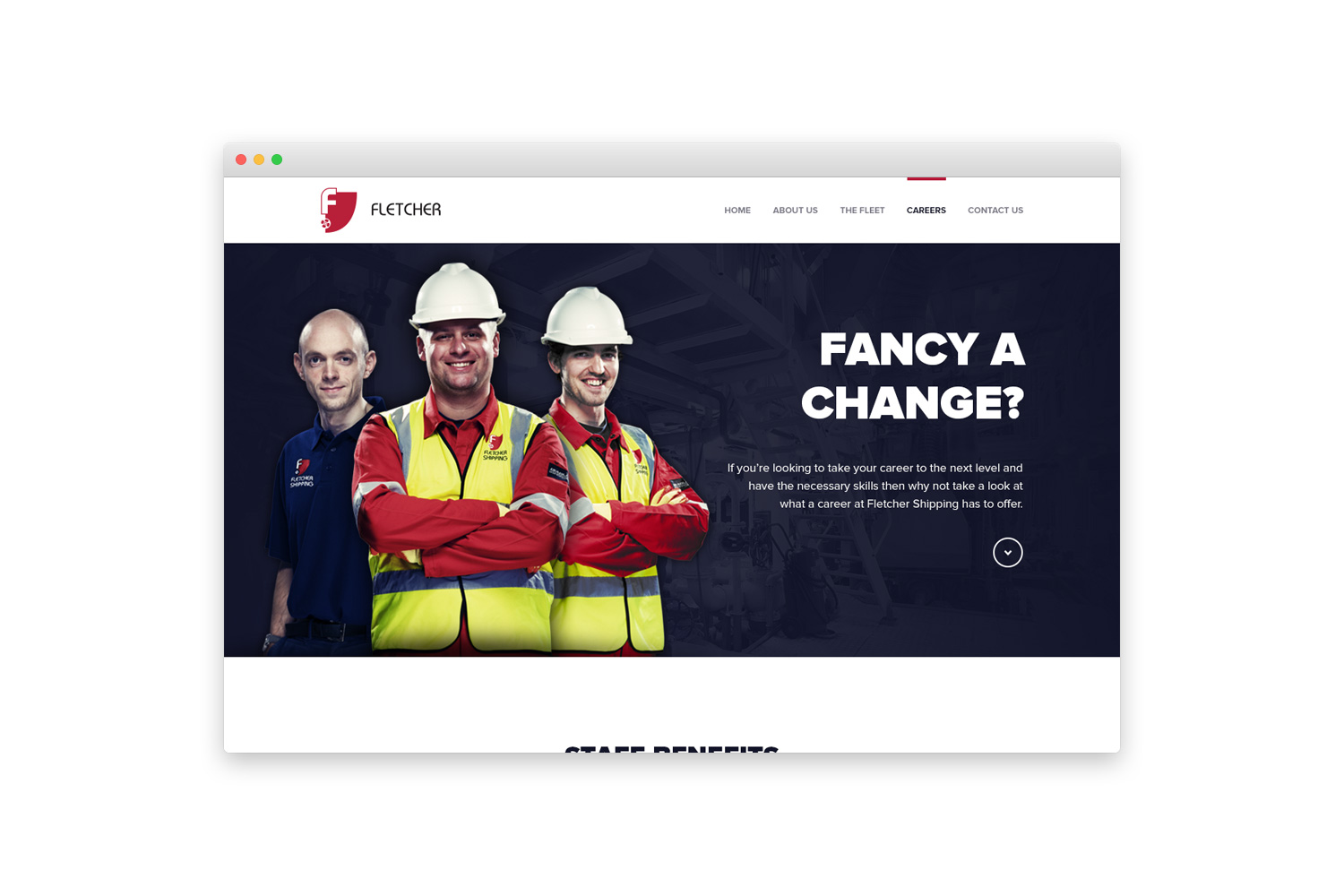 Fletcher Shipping Website Staff Page